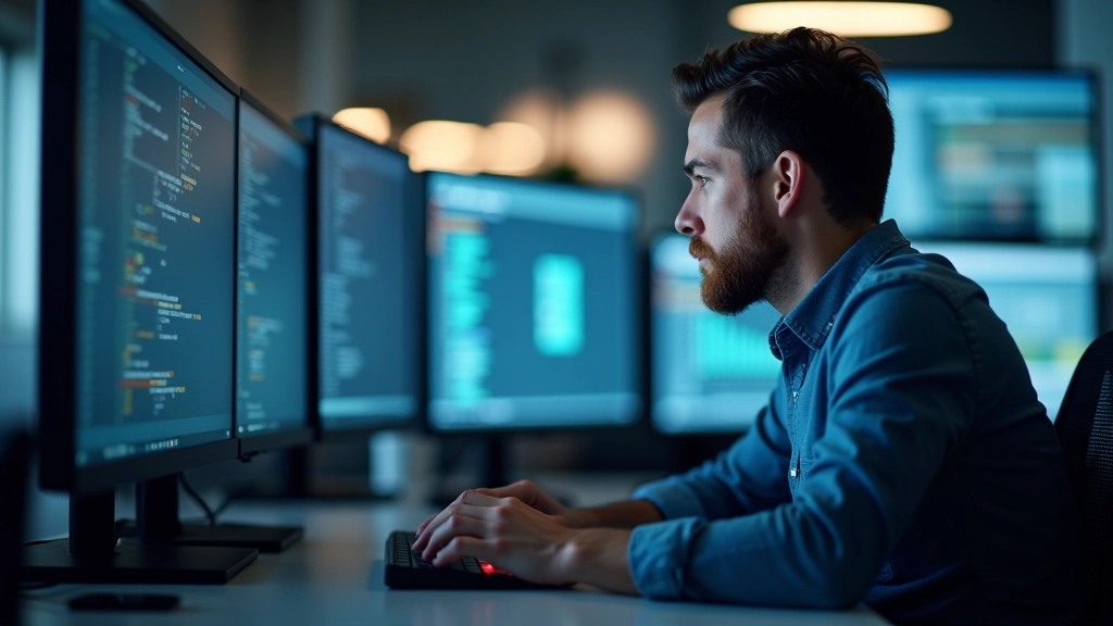 DevOps engineer working on deployment pipeline